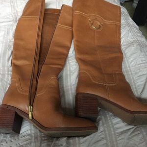 Franco Sarto leather knee high boots